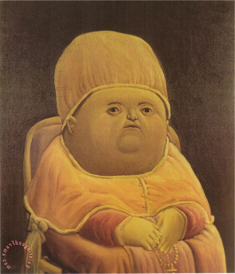 Paintings By Fernando Botero Pope Leo X After Raphael Painting – Leo X – Space+Place